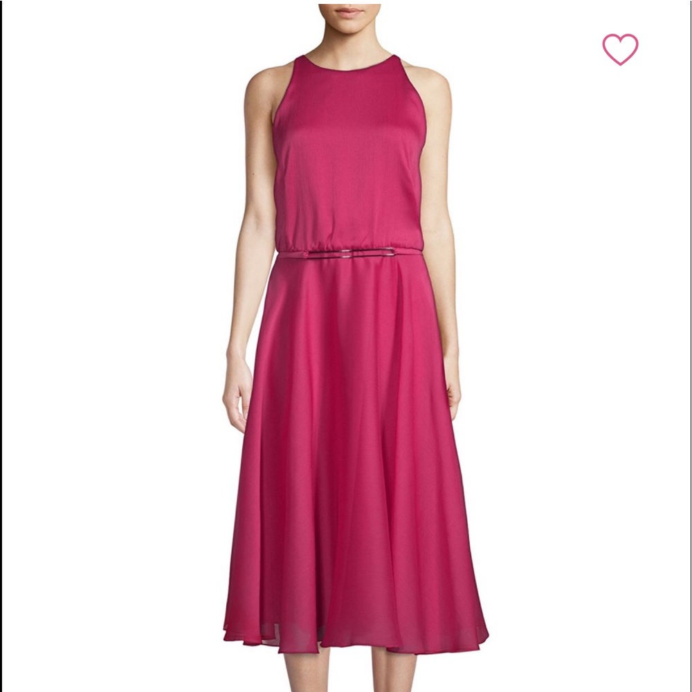 Halston Heritage cut -out back midi dress 👗